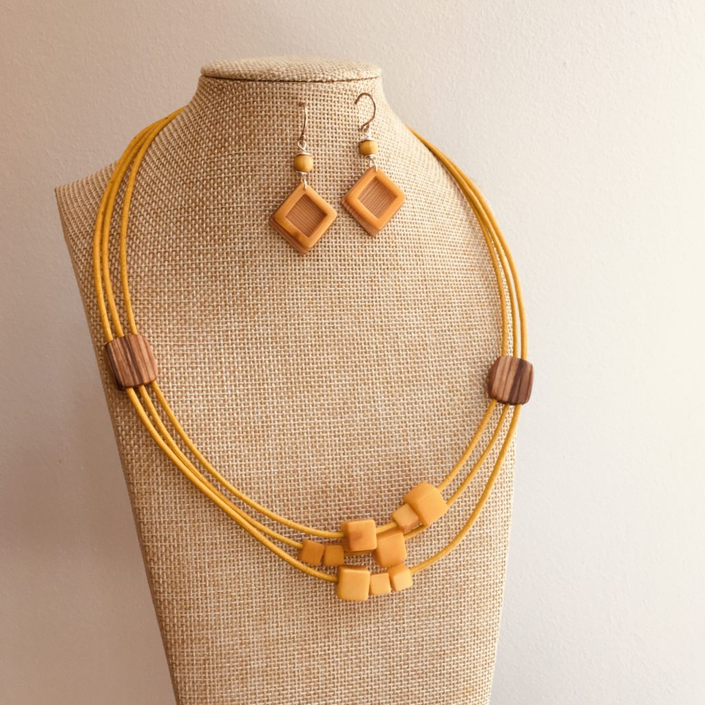 Parure Vintage - Collier Et Boucles D'oreilles - Occasion