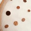 puces d'oreilles bois et argent rootsabaga gros plan bois clair et foncé