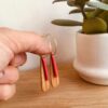 créole lamelle bois corail Rootsabaga bijoux ethniques naturels