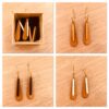 coffret lamelle creoles boucles d'oreilles classique blanc noir jaune moutarde rootsabaga