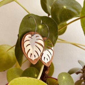 creole argentee monstera rootsabaga bijoux naturels lyon