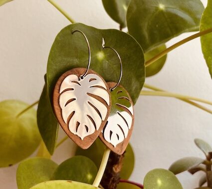 creole argentee monstera rootsabaga bijoux naturels lyon