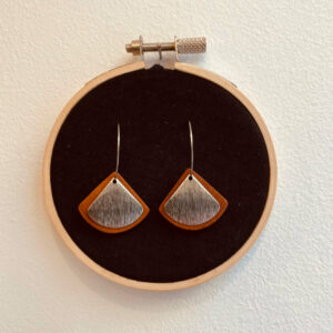 creole argent eventail texturé Rootsabaga Bijoux Naturels