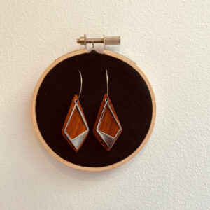 creole argente grand losange dissymétrique Rootsabaga Bijoux Naturels